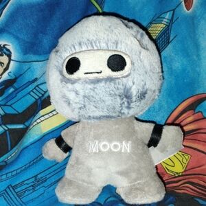 Galaxy Group Moon Plush Toy - Soft Gray